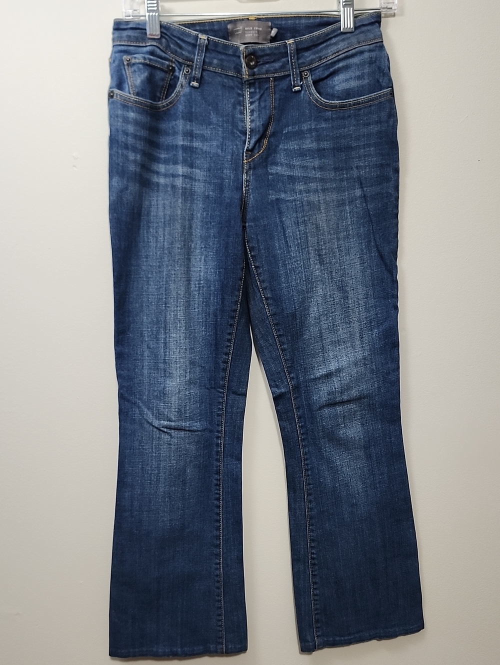 Levi's Curve ID Bold Curve Bootcut Jeans Altered Short Hem Sz 6 / 28